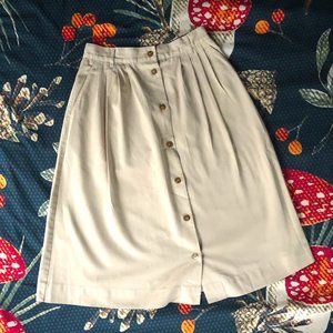 BFA Classic Pleated Khaki Skirt